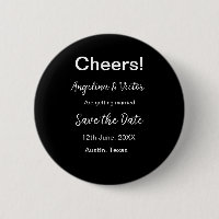 Cheers save the date simple minimal modern elegant