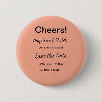 Cheers save the date simple minimal modern elegant