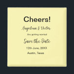 Cheers save the date simple minimal modern elegant magnet<br><div class="desc">design</div>