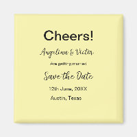 Cheers save the date simple minimal modern elegant