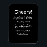 Cheers save the date simple minimal modern elegant magnet<br><div class="desc">design</div>