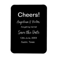 Cheers save the date simple minimal modern elegant