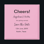 Cheers save the date simple minimal modern elegant magnet<br><div class="desc">design</div>