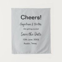 Cheers save the date simple minimal modern elegant