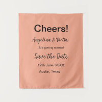 Cheers save the date simple minimal modern elegant