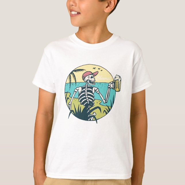 Cheers Skull T-Shirt (Front)