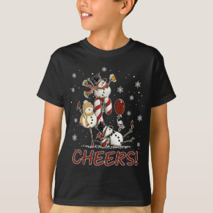 Cheers Snowman Beer Christmas Sweater Wine Lover