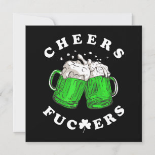 Cheers St Patricks Day Beer Drinking Funny