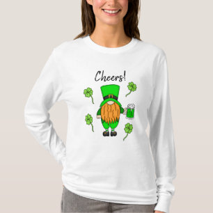 Cheers St Patrick's Day Leprechaun   Green Beer T-Shirt