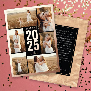 Cheers To 2025 Bold Typography New Year Photo