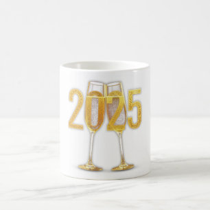 Cheers to 2025 Mug
