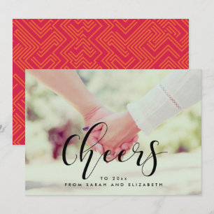 Cheers to 2026 Elegant New Year's photo card