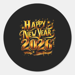 Cheers To 2026 Happy New Year Party  Classic Round Sticker