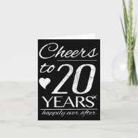 Cheers To 20 Years Married Couples 20th Wedding An