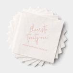Cheers to 21 Custom Age 21st Birthday Party Foil Napkins<br><div class="desc">Celebrate the big milestone in style with our Cheers to twenty-one Gold Foil Napkins, designed to make your 21st birthday party shine! Featuring the phrase "Cheers to twenty-one" in dazzling foil, these napkins bring a fun and festive touch to your celebration. Personalise them with the birthday guest’s name or custom...</div>