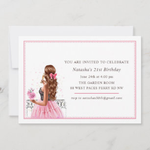 Cheers To 21 Invitation