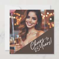 Cheers to 25 Years Birthday Party Celebration