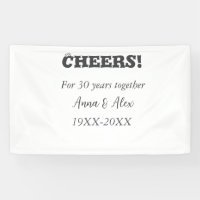 Cheers to 30 years together anniversary add name d