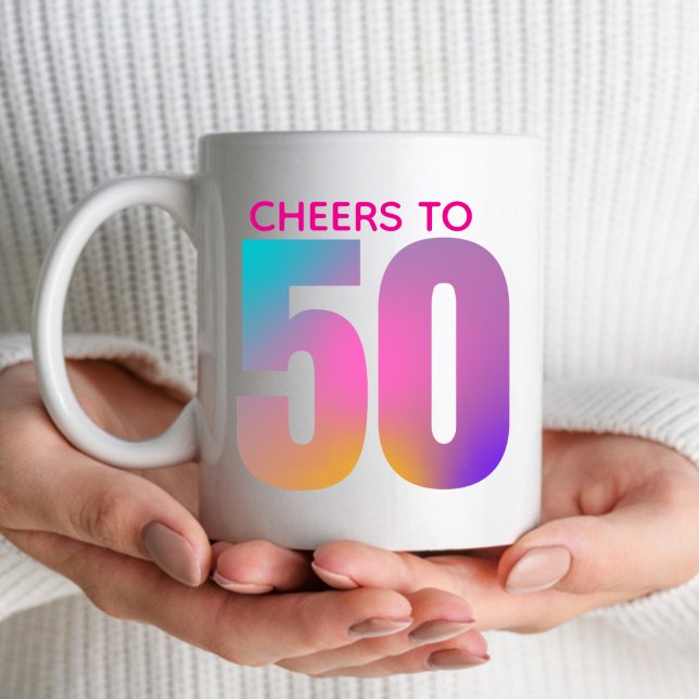 Cheers to 50 coffee mug (Creator Uploaded)