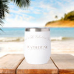 Cheers to 50 Fabulous Years! Birthday Gift Thermal<br><div class="desc">Celebrate the big 5-0 in style with this sleek and durable stainless steel wine tumbler! Featuring the phrase "Cheers to 50 Fabulous Years, " it’s the perfect personalised gift for milestone birthdays. Keeps beverages at the perfect temperature, making every sip special. This trendy super cute personalised stemless wine glass makes...</div>