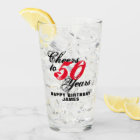 Cheers to 50 years 50th Birthday beer glass gift