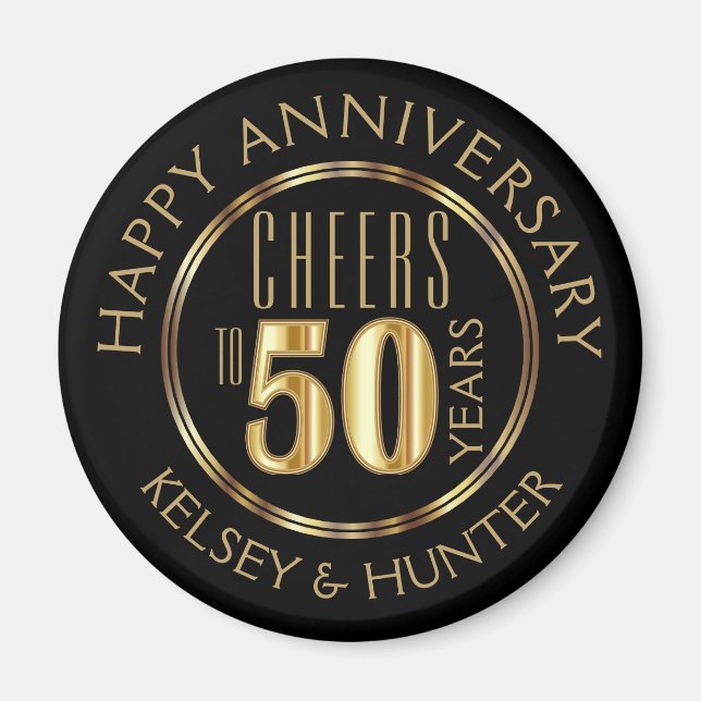 Cheers to 50 Years Magnet (Front)