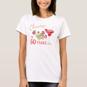 Cheers to 50 Years Milestone Birthday  T-Shirt
