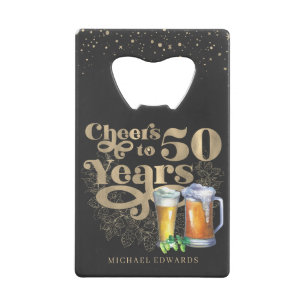 Cheers to 50 Years   Personalised Vintage Bottle