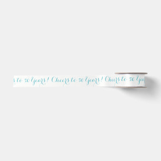 Cheers to 50 Years Ribbon Satin Ribbon