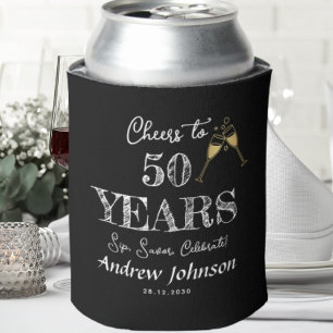 Cheers To 50 Years Sip Savour Celebrate! Birthday Can Cooler