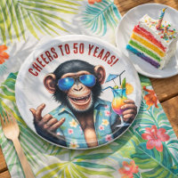 Cheers to 50 Years Summer Monkey 50th Birthday