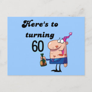 Cheers to 60 Birthday Tshirts and Gifts Postcard