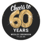 Cheers to 60 Years Adult Birthday