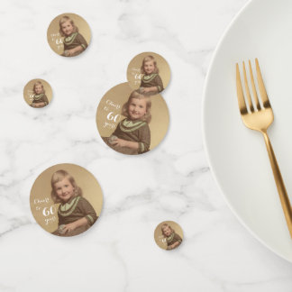 Cheers to 60 Years! Photo Confetti