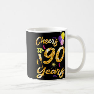 Cheers To 90 Years 1931 90th Birthday Celebration  Coffee Mug
