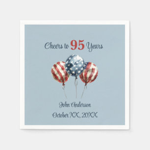Cheers to 95 Years Birthday Party  Napkin