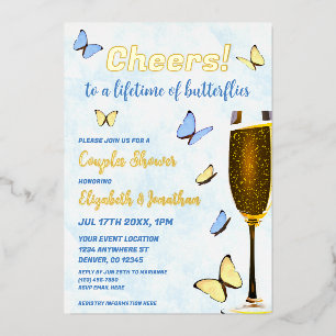 Cheers To A Lifetime Of Butterflies Couples Shower