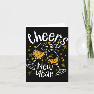 Cheers To A New Year Eve Party Countdown Happy New Card