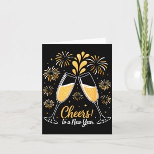 Cheers To A New Year Eve Party Countdown Happy New Card