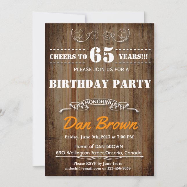 CHEERS TO….BIRTHDAY PARTY INVITATION FOR ANY AGE (Front)
