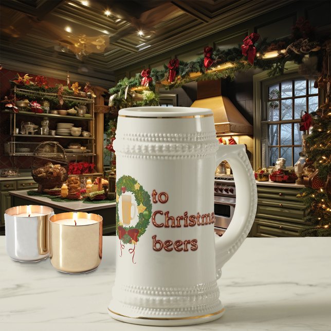 Cheers to Christmas Beers Beer Stein (Creator Uploaded)