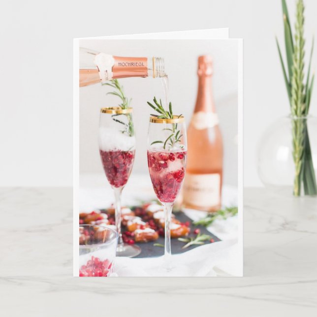 ***CHEERS TO CHRISTMAS HOLIDAY/THE NEW YEAR CARD (Front)