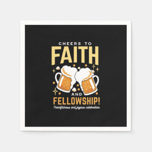 Cheers to Faith & Fellowship - Oktoberfest Napkin