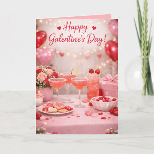Cheers to Galentin'es Day! Greeting Card