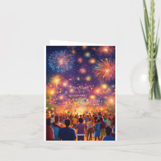 Cheers to Joyful New Beginnings!" Thank You Card