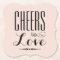 Cheers to Love Blush Pink and Black Wedding