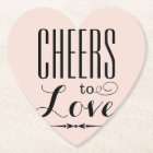 Cheers to Love Blush Pink and Black Wedding