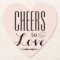 Cheers to Love Blush Pink and Black Wedding