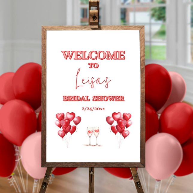 Cheers to Love Bridal Shower Welcome Sign (Creator Uploaded)