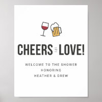 Cheers to Love Couples Wedding Shower Save The Da